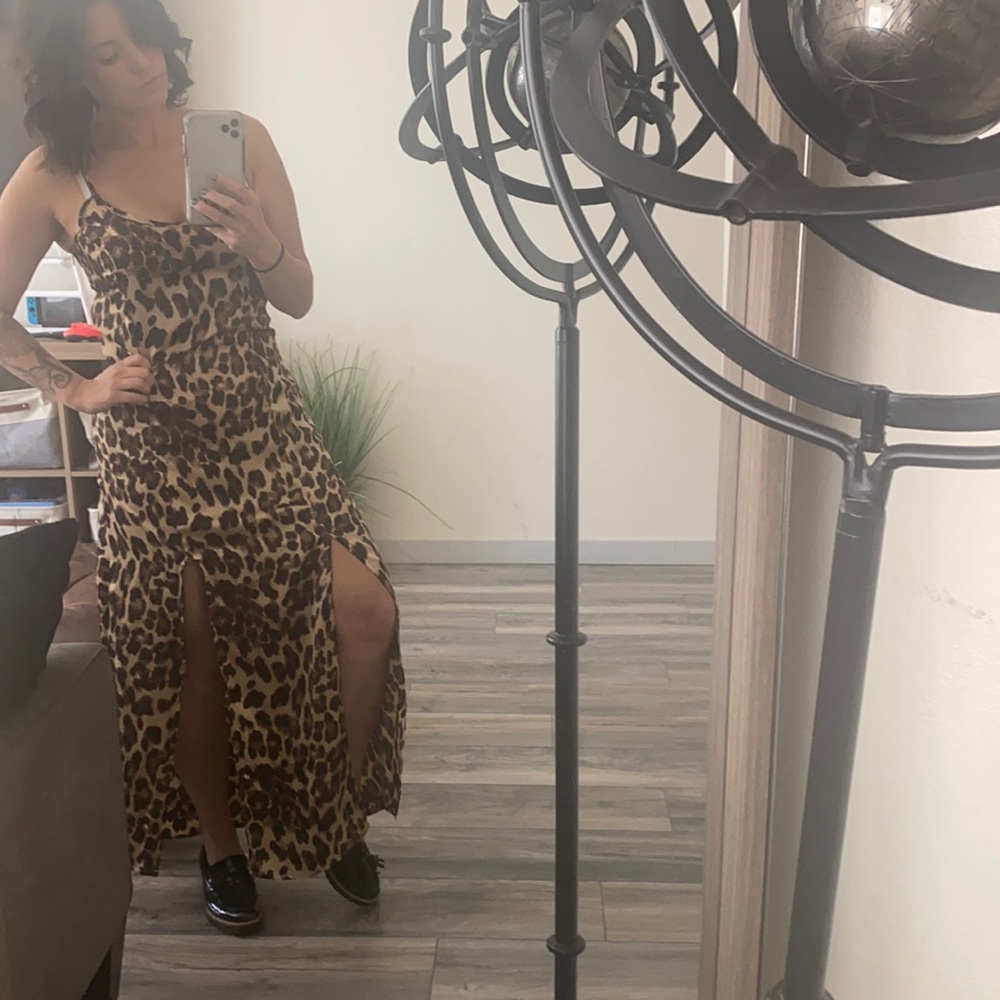 Cheetah slip dress